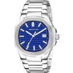 Men's Analogue Watch with Stainless Steel Bracelet, Blue Dial